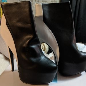 Call it Spring Black and White booties